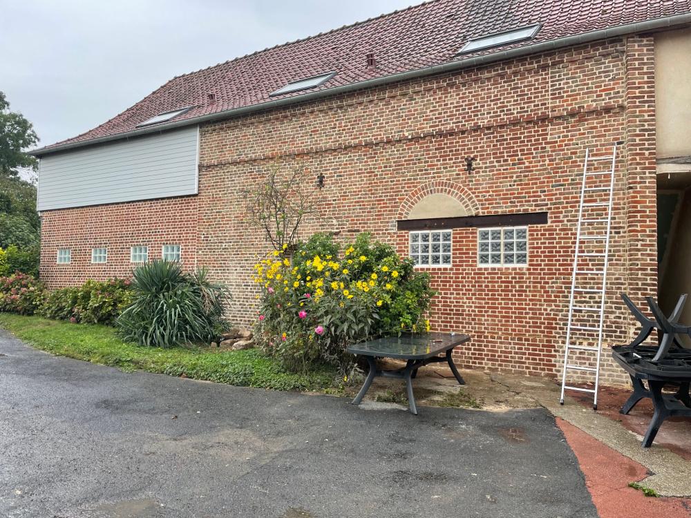 Renovation Façade Brique - octobre 2025 - Berteaucourt les Dames